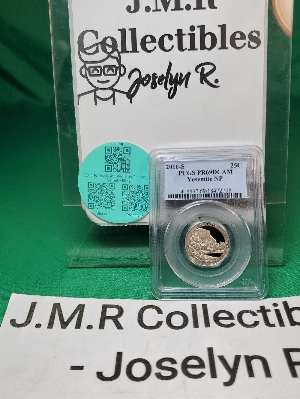 2010-s yosemite national park quarter – pcgs pr69dcam 90% silver proof